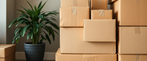 cardboard boxes