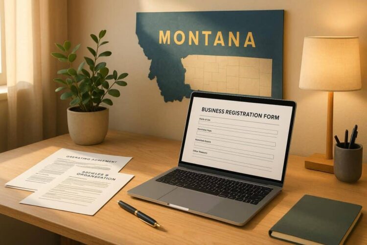 Register online for an LLC Montana