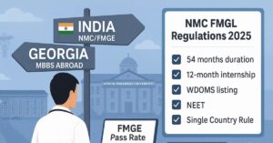 NMC Guidelines for MBBS in Georgia in 2025