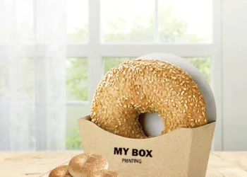 custom printed bagel boxes
