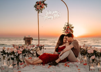 romantic beach proposals